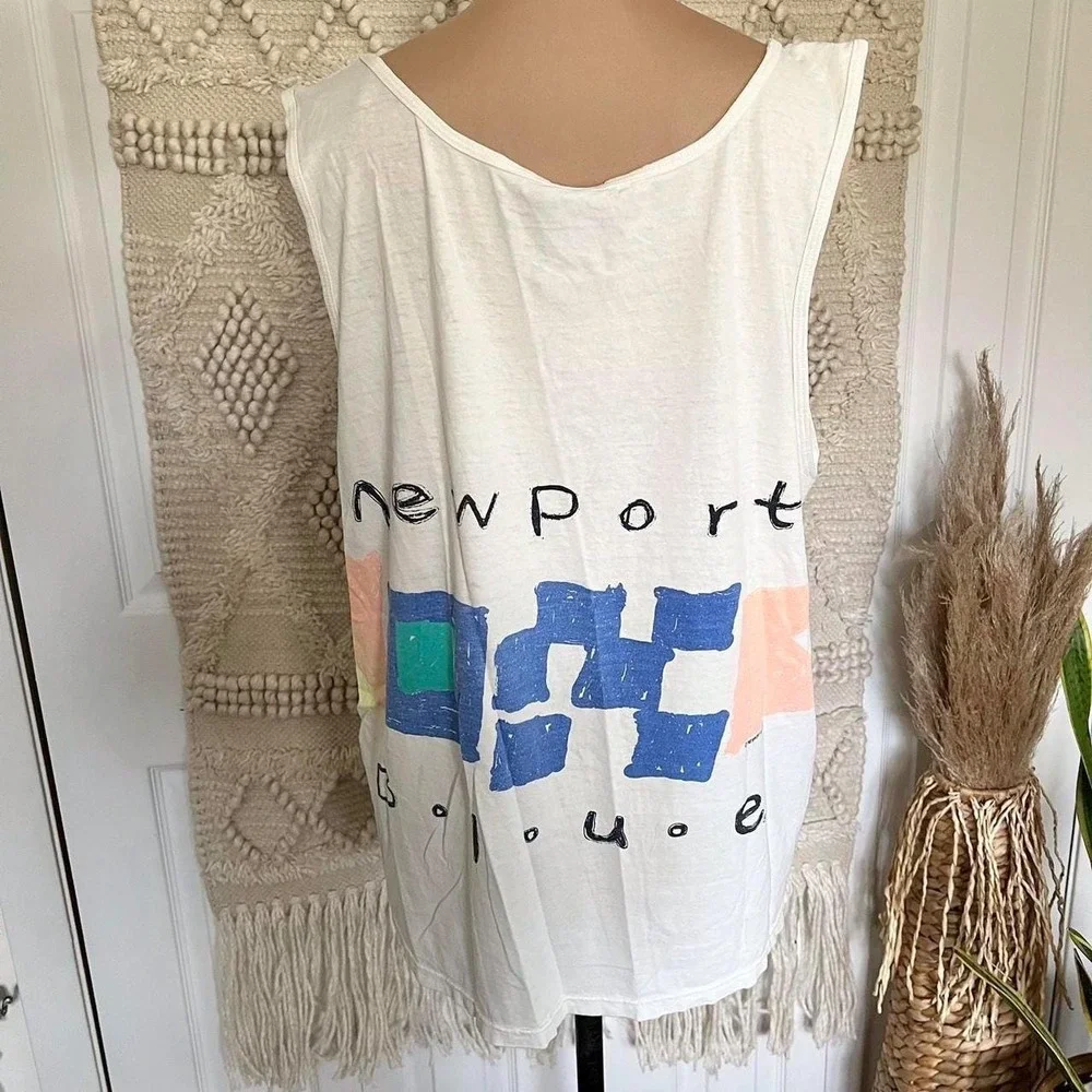 Vintage 1991 Newport Blues Tank‎ Top - Size XL
